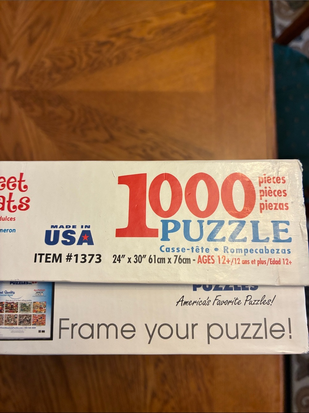 White Mountain Sweet Treats Colorful Dessert Collage Puzzle- Missing 2 Pieces - Picture 2 of 5